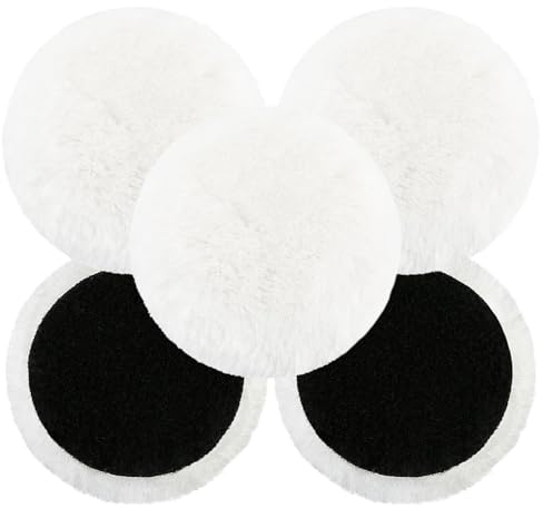 TIHNY Polerpads för borrmaskin, 5-pack 150 mm, syntetull | 5 st 150 mm; borrtillbehör för detailing, vaxning, polering och glaze; för bil- och möbelytor.