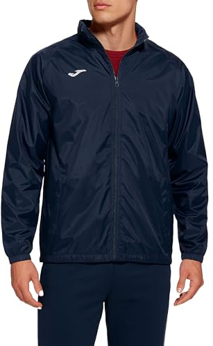 Joma Giacca Antipioggia con Cappuccio, 6XS alla 3XL - Impermeabile Antivento con Tasche Laterali e Polsini Elasticizzati - Iris