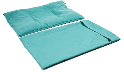 TERMOSAK Saco térmico de semillas de soja y lavanda, 37x25, cojín térmico microondas/congelador, compresa calor/frío, alta duración de producto. (008, 37x25+Funda)
