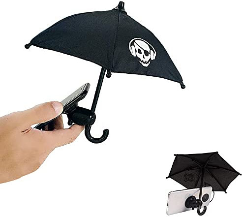 NiCoLa Phone Umbrella Suction-Cup Phone Holder, Cute Phone Holder with Sun Umbrella, Mobile Phone Suction Cup Stand for Outdoor Travel or Indoor