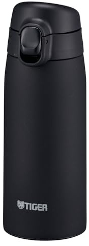 Tiger MCT-K 350ml Insulated Bottle with One-Push and Auto-Lock Design in Japan, Black (Black Stone)