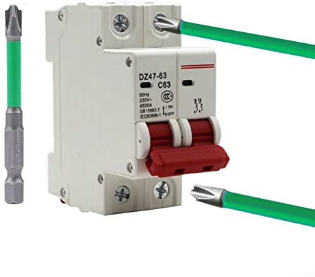 1 st 110 mm magnetisk speciell slitsad korsskruvmejsel bit för elektriker FPH2