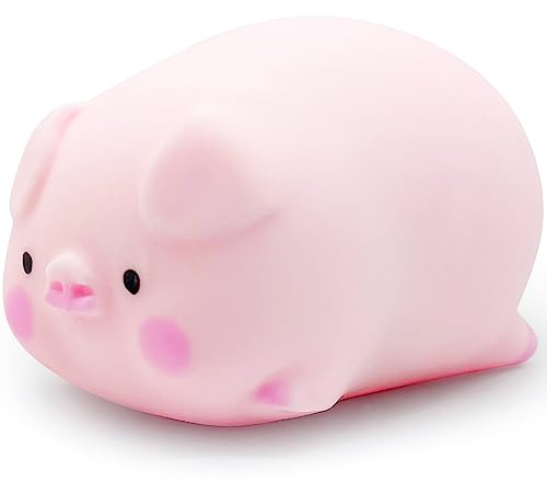 Squishy Pig Stress Balls for Kids Splash Piggy Squishy Ball Fidget Toys (1PCS) Animal Stress Toys Squeeze Dough Ball Stress Relief Toy Autism Sensory Toys for Autistic Children Party Favors