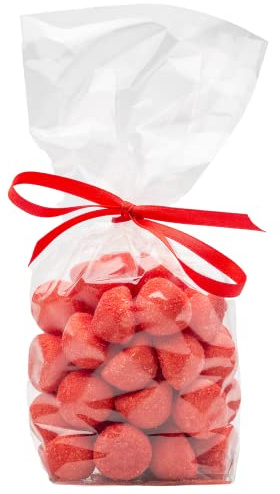 Pakomat Cellofanpåsar, 100 st., genomskinliga påsar, för godis, presenter på barnkalas och gästpresenter, 20 x 30 cm