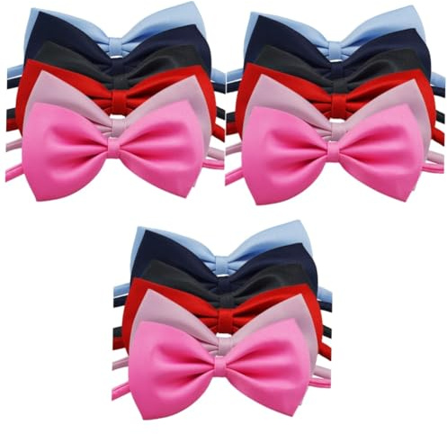 SHERCHPRY 18piezas Corbatas De Pajarita Para Rosa Azul Azul Marino Decoración Para Infantil