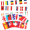 Xiujuers 2 Pcs Drapeaux Euro Guirlandes 2024, 24 Pays Drapeaux Européen Banniere Chaîne Décorations, Guirlandes de Drapeaux de 24 Pays, Drapeaux Euro Football pour Jardin, Bar, Restaurant (14 * 21CM)