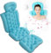 Ejoyous Badewannenkissen Ganzkörper, Badewannenmatte mit Kissen Sprudelmatte Badewanne Badewannenkissen Nacken mit starken Saugnäpfen Verrutschen Abnehmbares Waschbares (Blue)