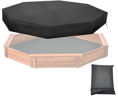 Copertura per sabbiera ottagonale, copertura per sabbiera ottagono | copertura per sabbia in tessuto Oxford 210D, protezione per sabbiera con fibbia regolabile per patio giardino all'aperto