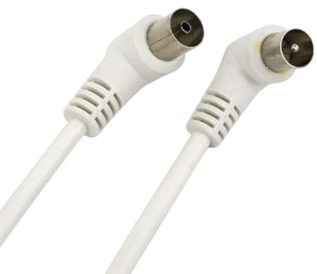 3 Meters HDTV Antenna Cable 75 Ohm Premium Cables Coax Connector for DVB-T and DVB-T2 Radio