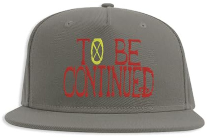 To Be Continued Pirate Anime One Piece Snapback, Ricamato Fullcap, Berretto con Visiera Piatta