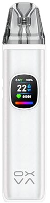 GLOWELL Ox-va Kit Xlim Pro 2 DNA Kit 1300mAh built-in Battery 2ml 0.6ohm+0.8ohm Stainless Steel Cartridge Electronic Cigarette Vaporizer (No Liquid, No Nicotine) (Silk White)
