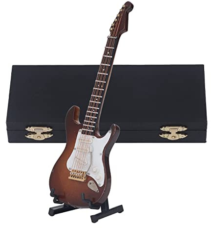 Guitare électrique Miniature en Tilleul de qualité supérieure, modèle de Mini Guitare à Haute Simulation, Surface enduite, Lustre Brillant, pour Les Amateurs de Musique,