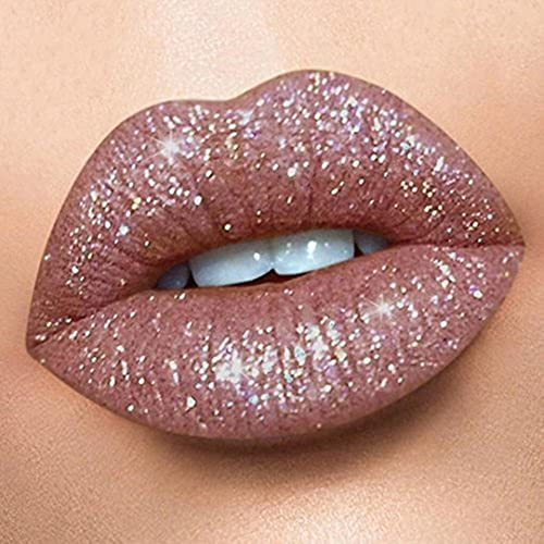 Sensail Rouge à Lèvres Brillant longue durée Tenue Liquide Mat Waterproof Shimmer Lip Gloss (B)