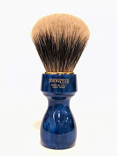 Zenith Barber Rasierpinsel mit 100% echtem Dachshaar - Best Badger - Made in Italien