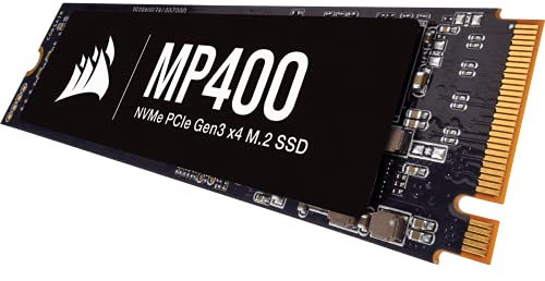 Corsair MP400 4TB M.2 NVMe PCIe x4 Gen3 SSD (Sequential Read Speeds of up to 3,480 MB/s, Write Speeds of up to 3,000 MB/s, High-Density 3D QLC NAND) Black