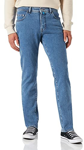 Pierre Cardin Herren 5-Pocket Dijon Jeans, Dark Blue Used, 33W / 32L