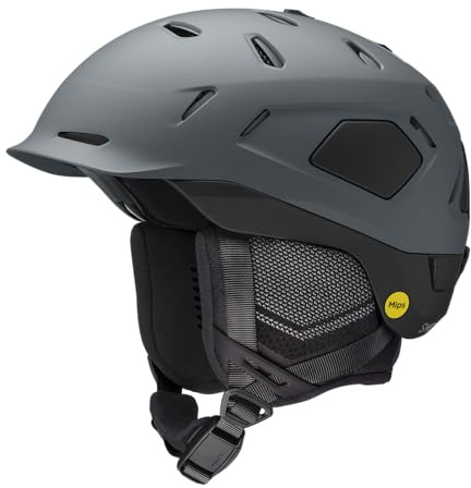Smith Nexus Helmet – Adult Snowsports Helmet with MIPS Technology + Complete Koroyd Coverage – Lightweight Protection for Skiing & Snowboarding – for Men & Women – Matte Slate/Black, Small