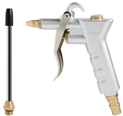 Air Blower Gun, Air Blow Gun Air Compressor Gun Accessories Cleaner Compressor Duster with Extension Nozzle Pneumatic Automotive Air Blow Gun for Car Engine Computer Precise Instrument