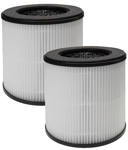 vhbw 2x Luftilter kompatibel mit Acekool B-D02F Luftreiniger - Kombifilter Vorfilter + HEPA + Aktivkohle