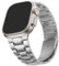 HITZEE Métal Band Compatible avec Bracelet Apple Watch 49/46/45/44/42mm, Bracelet en Acier Inoxydable pour Homme Femmes Compatible pour iWatch Ultra 2 Série 10 9 8 7 SE 6 5 4 3, Argent