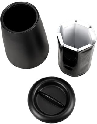 Raffreddatore per champagne, portatile, secchiello isolato per bottiglie, refrigeratore per vino, migliore esperienza di bevande, portatile da usare, 15 x 15 x 20 cm, per casa, viaggi, feste