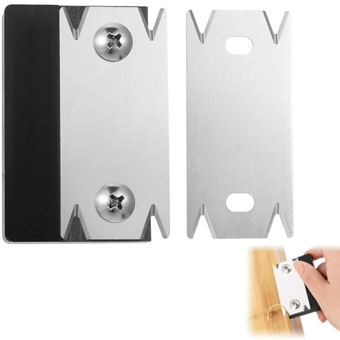 Qaestuan Coupe-Bordure, Raboteuse de Bordure, Portable Coupe-Bande de Chant Manuel, avec 1 Lame de Rechange Trancheuse de Placage, Trancheuse de Bois, pour Bois PVC ABS