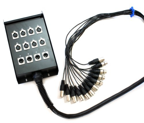 15 m câble Serpent Box Câble multipaire XLR Loom – 12 Way – 8/4