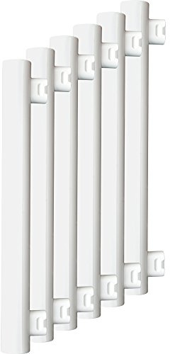 Müller-Licht 6-er Set HD95 LED Linienlampe, 5 W ersetzt 28 W, Plastik, S14s, weiß, 3 x 3 x 30 cm