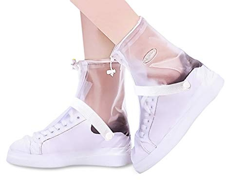 Ymtech Paire de couvre-chaussures imperméables anti-dérapantes Pour plein air et cyclisme Manuel de produit (français non garanti), Transparent