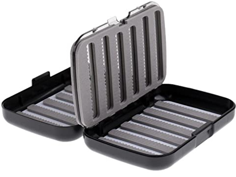 Sharplace Double Side Waterproof Foam Insert Fly Fishing Baits Hooks Storage Case Box, Model B, 4.9x3.5x1.3inch