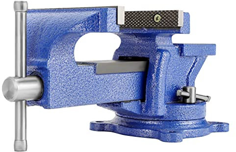 Trintion Table Vice 5 Swivel Workshop Bench Vice Clamp for Tool Material Clamping Fixing Rotatable Engineer Table Bench Vice Clamp