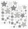 WANDKIND Sternen Set Wandtattoo für Babyzimmer 94 Aufkleber im Set V281 Sticker Himmel Bunte Sternchen Wandaufkleber Kinderzimmer in verschiedenen Farben (Grau)
