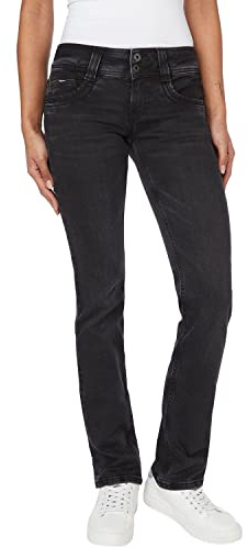 Pepe Jeans Gen, Jeans Mujer, Negro (Denim-VS1), 31W / 30L