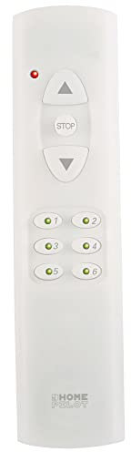 HOMEPILOT Fernbedienung smart 6 Gruppen, zur Fernsteuerung der Smart Home Produkte Rademacher via DuoFern Funk, z.B. Licht, Rolladen, Heizung, bis zu 48 Geräte
