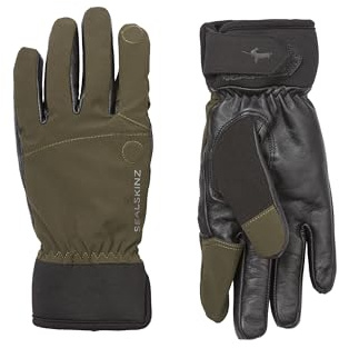 SealSkinz Broome Allwetter-Unterzieh-Schießhandschuhe, wasserdicht, olivgrün-schwarz, Größe L