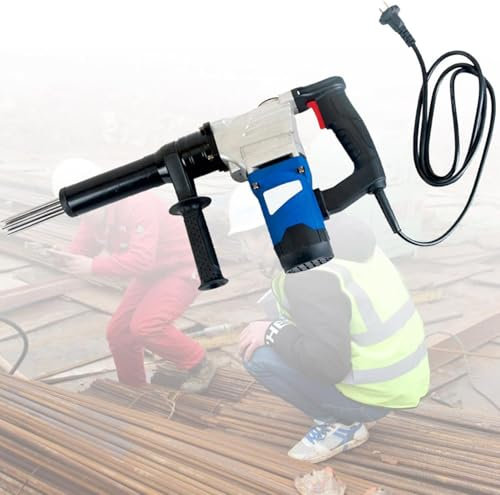 GTANND Scrostatore Elettrico ad Aghi Portatile, scrostatore ad Aghi con Impugnatura a Pistola di Grado Industriale ad Alta Potenza, Pistola elettrica per la rimozione della ruggine,220v