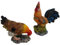 Generisch 2er Set Huhn 11 x 11 cm & Hahn 16 x 14 cm Ostern Tischdeko Figur Deko SRBG K25