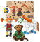Pippi Langstrumpf Kuscheltier-Set - Mit Pippi Stoffpuppe (20 cm), Herr Nilsson AFFE Kuscheltier (16 cm) & Kleiner Onkel Kuscheltier Pferd (22 cm) - Offiziell lizenziert, Plüschtier klein für Kinder