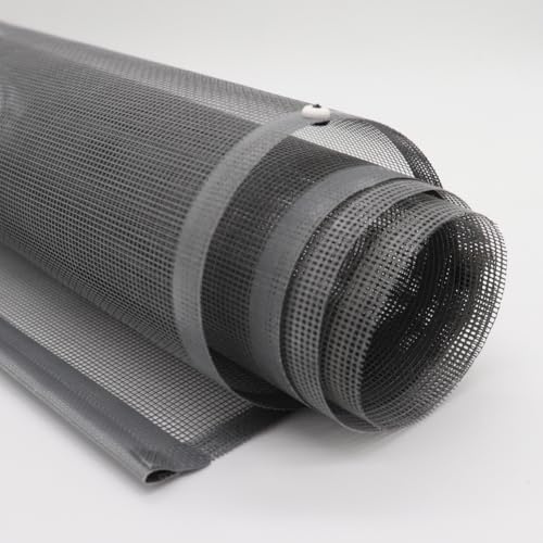 FaiX3.it Rete di Ricambio Zanzariera a Rullo Su Misura con Bordi Termosaldati e Bottoni Antivento INCLUSI, Fibra di Vetro Grigia, Autoestinguente, Made in Italy, Fino a 300x320 cm