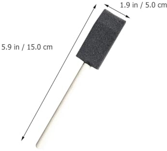 MOLUCKFU Lot de 3 Mini Brosses de Nettoyage pour Voiture en Éponge Douce et Manche en Bois Poli, pour Grilles D'aération, Interstices et Détails, Outil de Dépoussiérage Auto Pratique