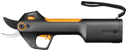 Fiskars Batteridriven trädgårdssax M Bypass, Integrerad 8V Litiumjonbatteri