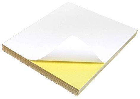 Evergreen Goods 100 Sheets A4 Matte Printable Sticker Paper – Self-Adhesive Labels Stickers – A4 Sticker Paper for Printing, Perfect for Inkjet & Laser Printers – Durable, Easy to Use, and Versatile