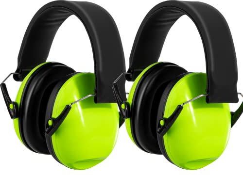 BraveKoi Gehörschutz Kinder, Komfortabler lärmschutz kopfhörer kinder, SNR 27dB ohrenschützer kinder Für Autismus, Schlafen, Lernen, ADHS, Feuerwerk, Konzert(Limone/2 Pack)