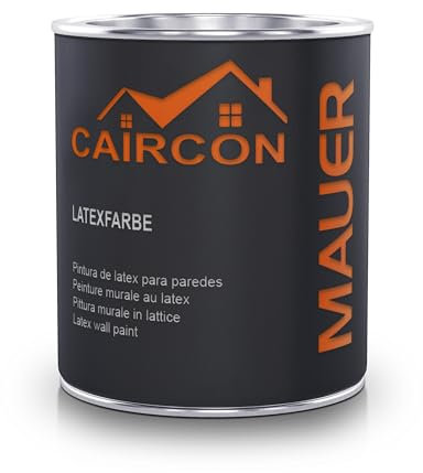 Latexfarbe Weiß Innenfarbe Abwaschbare Wandfarbe für Innen – Seidenmatt 750ml