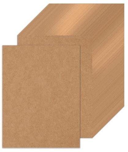 moinkerin 50 Stücke A4 Kraftpapier Karten 21X29.7CM 200g/m²Druckbar Postkarten Blanko Karten Blanko für DIY, Hochzeitseinladungen, Danksagungskarten