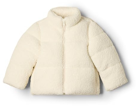 Amazon Essentials x Sofia Grainge Abrigo Acolchado de Peluche Unisex Bebés, Marfil, 12 meses