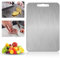 Tagliere in Titanio Per Cucina 34 * 23 cm Tagliere in Titanio Multifunzione Tagliere In Acciaio Inox Alimentare Tagliere in Titanio per Uso Alimentare Su Entrambi I Lati (34 * 23 cm)