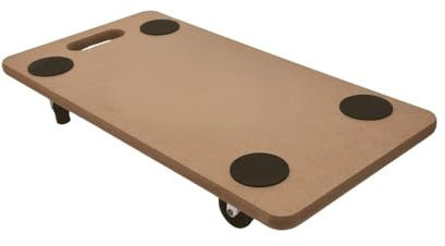 Heavy Duty 200KG Furniture Moving Dolly Trolley with Wheels – Wooden Platform Lifter Furniture Transport with Anti Slip Grip Pads – Swivel Wheels Easy Move – Warehouse, Office, Home Use (Pack 0f 1)