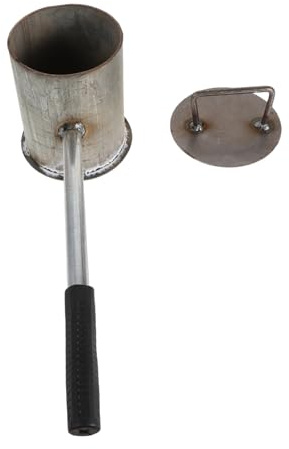 GRIRIW Fire Suppressing Urn and Bbq Extinguisher Pot for Outdoor Fire Safety Thickened Steel Charcoal Bucket Lid for Commercial Barbecue Use