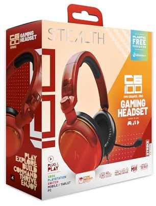 STEALTH C6-100 Gaming Headset Range (Strike Red)